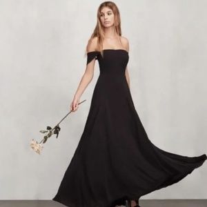 Black Reformation Floor Length Dress